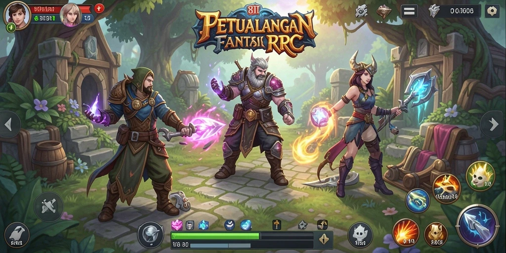 Tampilan gameplay seru dan menantang dalam RPG 8II.