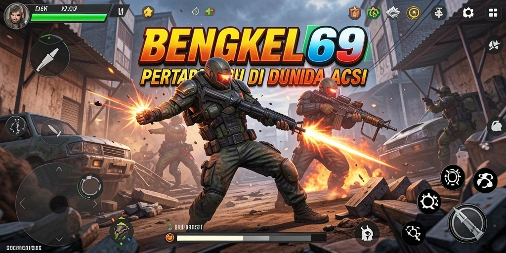 Tampilan gameplay BENGKEL69 yang mendebarkan dengan aksi penuh adrenalin.