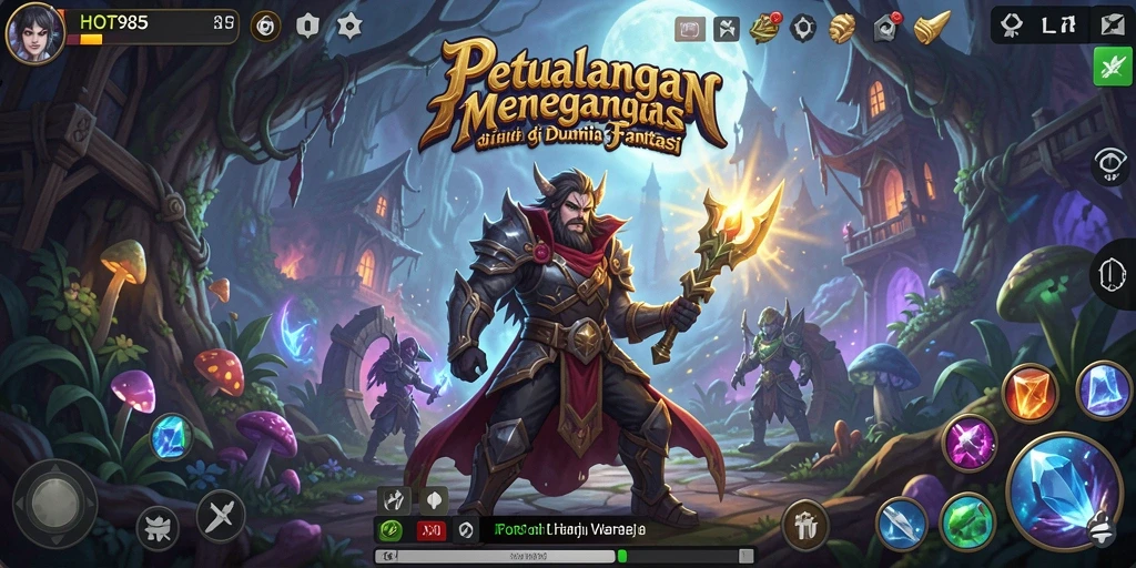 Screenshot gameplay HOT985 menunjukkan aksi petualangan yang seru.