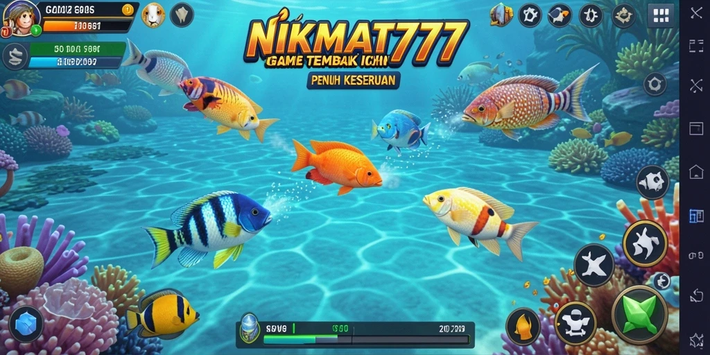 Gameplay seru menembak ikan di NIKMAT777.