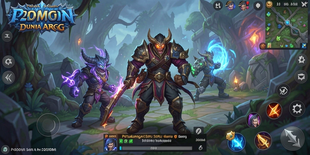 Tampilan gameplay menarik dengan pertarungan penuh aksi di P200M.