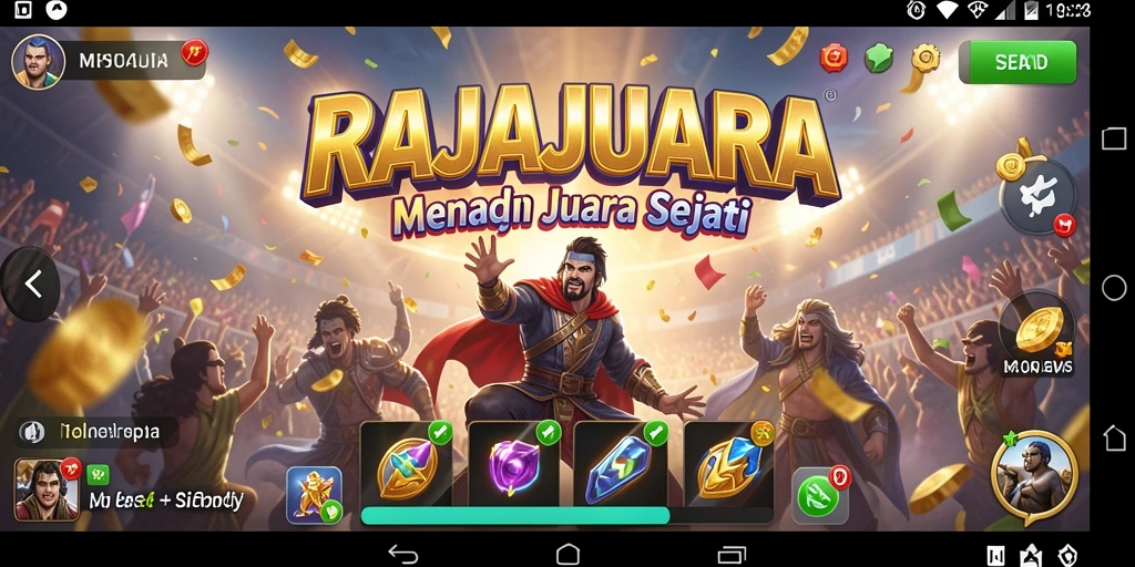 Tampilan gameplay seru RAJAJUARA yang menantang.