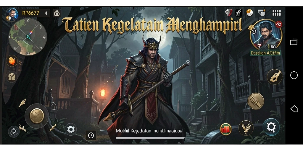 Screenshot gameplay yang menampilkan momen menegangkan dalam RP6677.