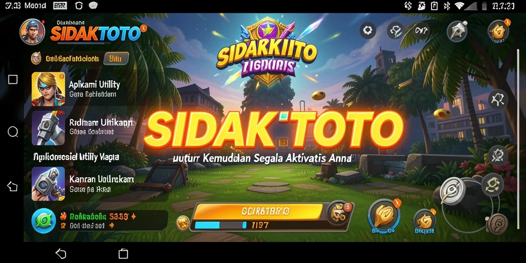 Tampilan ui/ux modern dari aplikasi SIDAKTOTO.