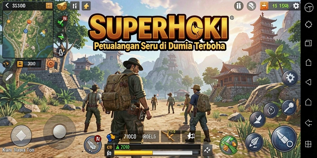 Gameplay SUPERHOKI yang menakjubkan di dunia terbuka.