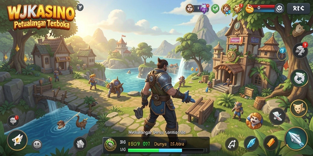 Tampilan gameplay Open World yang menakjubkan di WJKASINO.