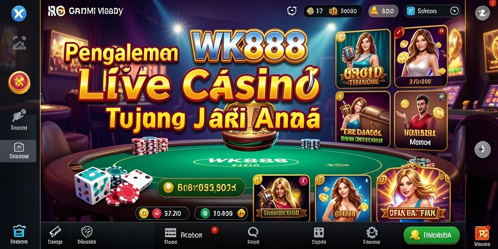 Gameplay Live Casino yang imersif dan menarik di WK888.
